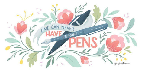 One Can Never I White Modern Wood Framed Art Print with Double Matting by Graham, Gia