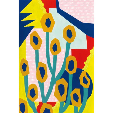 Growth Patterns White Modern Wood Framed Art Print by Gallagher, Megan