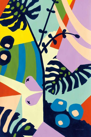 Monstera Deliciosa White Modern Wood Framed Art Print with Double Matting by Gallagher, Megan