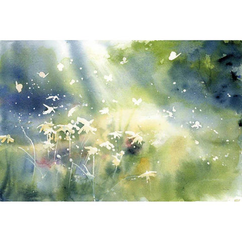 Landscape Light Gold Ornate Wood Framed Art Print with Double Matting by Pete, Katrina