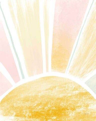 My Sunshine White Modern Wood Framed Art Print with Double Matting by Pete, Katrina