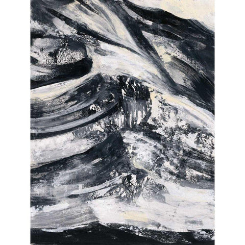 Graphic Canyon III Black Modern Wood Framed Art Print with Double Matting by Vassileva, Silvia