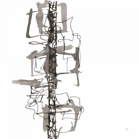 Rope Ladder I White Modern Wood Framed Art Print by Paschke, Chris
