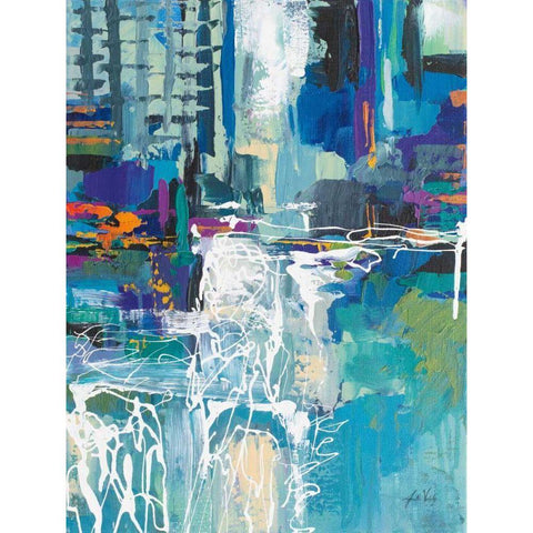 Motion Black Modern Wood Framed Art Print with Double Matting by Vertentes, Jeanette