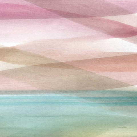 Soft Summer V Gold Ornate Wood Framed Art Print with Double Matting by Charro, Mercedes Lopez
