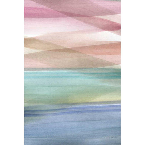 Soft Summer I Warm Gold Ornate Wood Framed Art Print with Double Matting by Charro, Mercedes Lopez