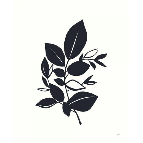 Bay Leaves I Gold Ornate Wood Framed Art Print with Double Matting by Panganiban, Karyn