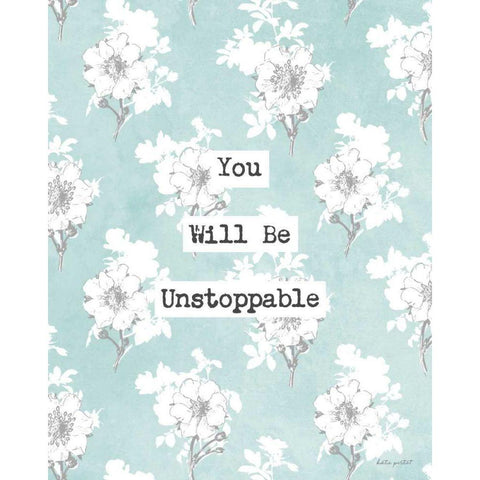 Unstoppable Gold Ornate Wood Framed Art Print with Double Matting by Pertiet, Katie