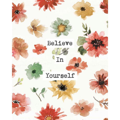 Sweet Southwest Believe White Modern Wood Framed Art Print by June, Dina