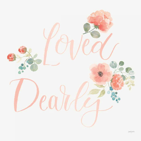 Blooming Delight VI Blush Loved Gold Ornate Wood Framed Art Print with Double Matting by Jackson, Jenaya