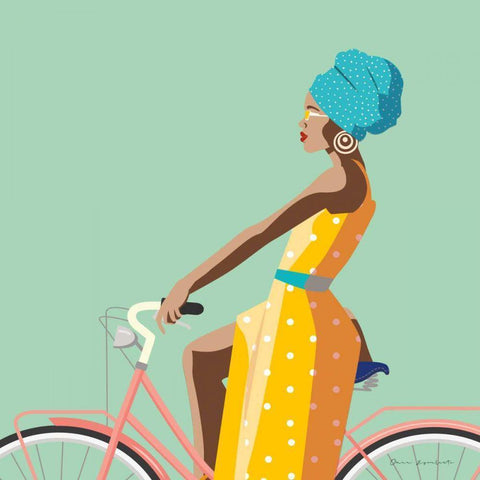 Summer Girl II v2 White Modern Wood Framed Art Print by Escalante, Omar
