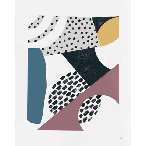 Luminous Tumble II Dark Gold Ornate Wood Framed Art Print with Double Matting by Marshall, Laura