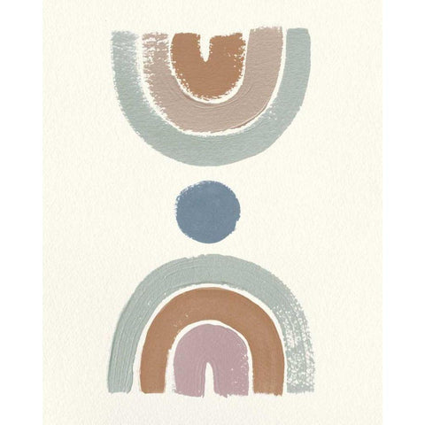 Desert Rainbows II Mint Gold Ornate Wood Framed Art Print with Double Matting by Hershey, Moira