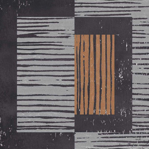 Primitive II Gray White Modern Wood Framed Art Print by Hershey, Moira