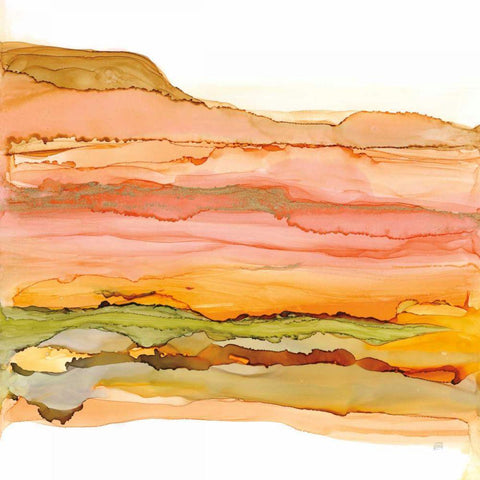 Desertscape III Gold Ornate Wood Framed Art Print with Double Matting by Paschke, Chris