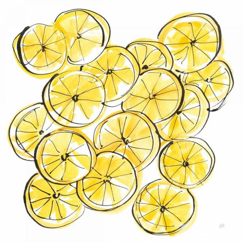 Cut Lemons III Gold Ornate Wood Framed Art Print with Double Matting by Paschke, Chris