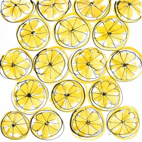 Cut Lemons IV Gold Ornate Wood Framed Art Print with Double Matting by Paschke, Chris