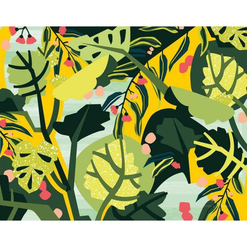 Eucalyptus Mint I Gold Ornate Wood Framed Art Print with Double Matting by Gallagher, Megan