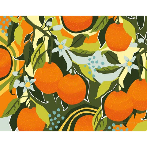 Sweet Clementine I Gold Ornate Wood Framed Art Print with Double Matting by Gallagher, Megan