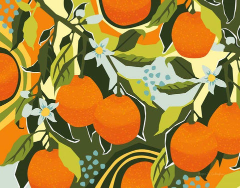Sweet Clementine I Black Ornate Wood Framed Art Print with Double Matting by Gallagher, Megan