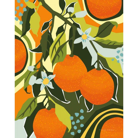Sweet Clementine II Gold Ornate Wood Framed Art Print with Double Matting by Gallagher, Megan