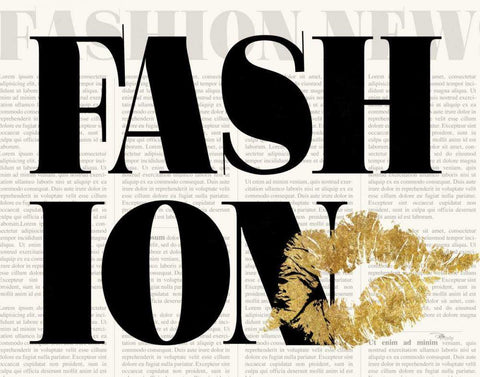 Fashion Sense II BW White Modern Wood Framed Art Print with Double Matting by Pela Studio
