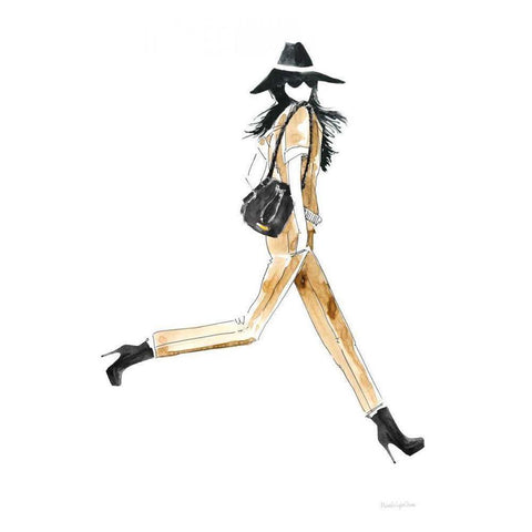 Out On the Town I Gold Ornate Wood Framed Art Print with Double Matting by Charro, Mercedes Lopez