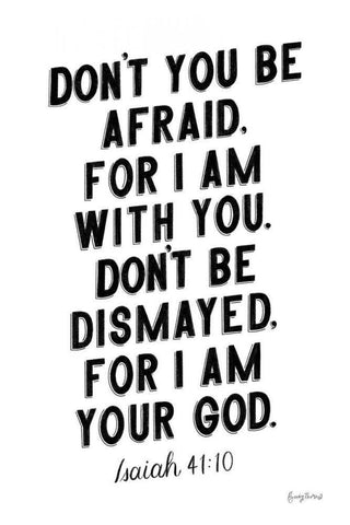 Bible Saying I BW Black Ornate Wood Framed Art Print with Double Matting by Thorns, Becky