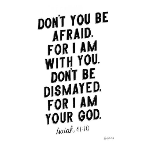 Bible Saying I BW Black Modern Wood Framed Art Print by Thorns, Becky