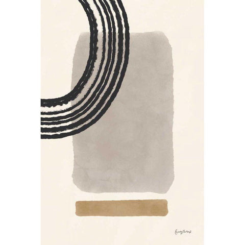 Geo Abstract III Neutral Pink White Modern Wood Framed Art Print by Thorns, Becky