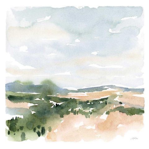 Gentle Landscape II Gold Ornate Wood Framed Art Print with Double Matting by Pete, Katrina