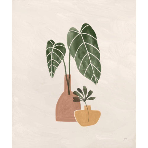 Boho Vessels I Black Modern Wood Framed Art Print with Double Matting by Panganiban, Karyn