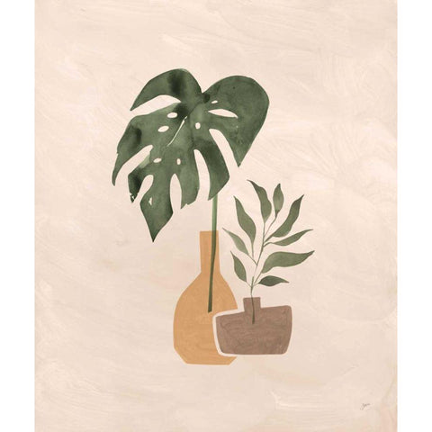 Boho Vessels II White Modern Wood Framed Art Print by Panganiban, Karyn