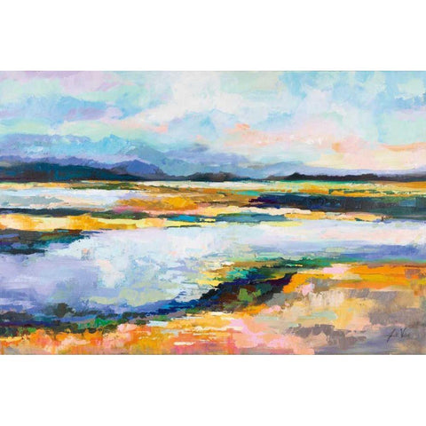 Piece of Mind Gold Ornate Wood Framed Art Print with Double Matting by Vertentes, Jeanette