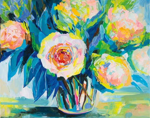 Charm White Modern Wood Framed Art Print with Double Matting by Vertentes, Jeanette