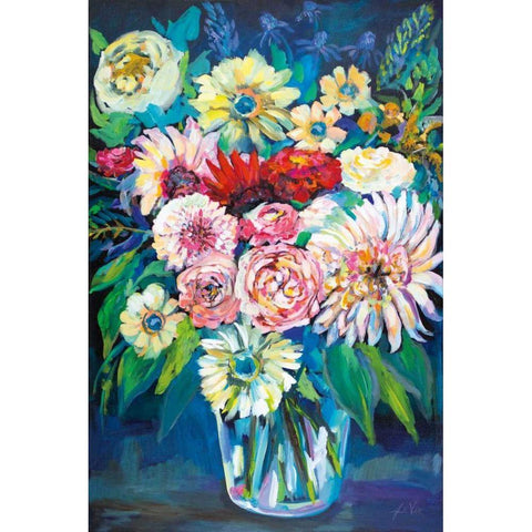 Prosperity White Modern Wood Framed Art Print by Vertentes, Jeanette