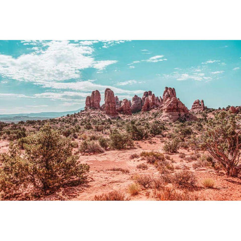 What a View III White Modern Wood Framed Art Print by Urquhart, Elizabeth