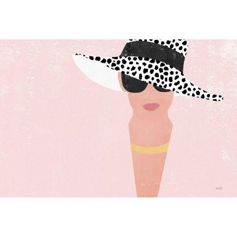 Fashion Forward Blush Gold Ornate Wood Framed Art Print with Double Matting by Hershey, Moira