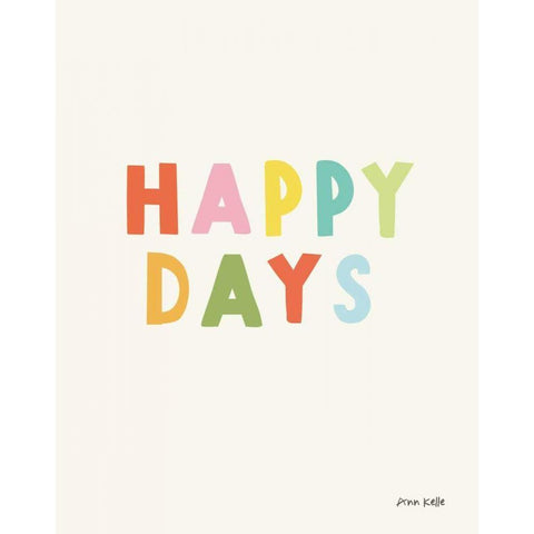 happy days Gold Ornate Wood Framed Art Print with Double Matting by Kelle, Ann