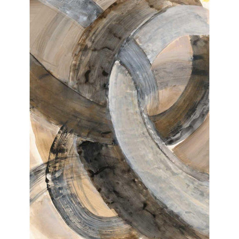 In the Mix II Black Modern Wood Framed Art Print by Hristova, Albena