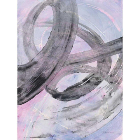 In the Mix III White Modern Wood Framed Art Print by Hristova, Albena