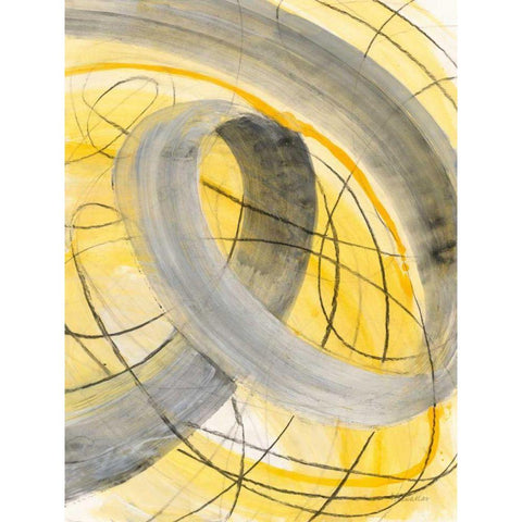 In the Mix IV White Modern Wood Framed Art Print by Hristova, Albena