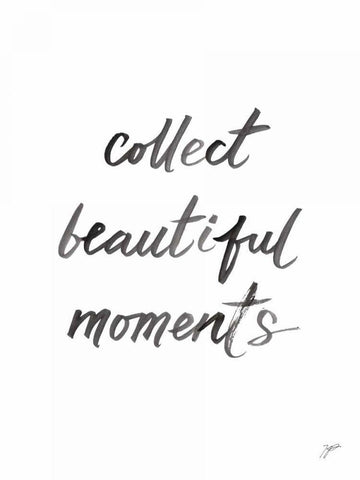 Collect Beautiful Moments White Modern Wood Framed Art Print with Double Matting by Panganiban, Karyn