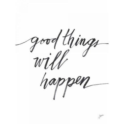 Good Things White Modern Wood Framed Art Print by Panganiban, Karyn