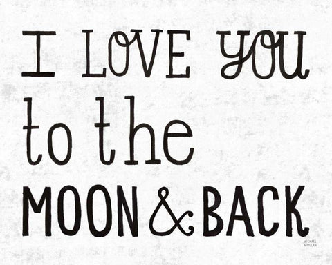 Sun and Moon II Black White Modern Wood Framed Art Print with Double Matting by Mullan, Michael