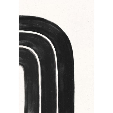 BW Rainbow I Black Modern Wood Framed Art Print with Double Matting by York, Leah