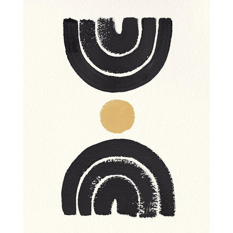 Desert Rainbows I Dark Black Modern Wood Framed Art Print with Double Matting by Hershey, Moira