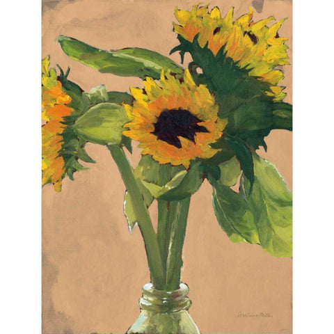 Sunny Gold Ornate Wood Framed Art Print with Double Matting by Miller, Sara Zieve