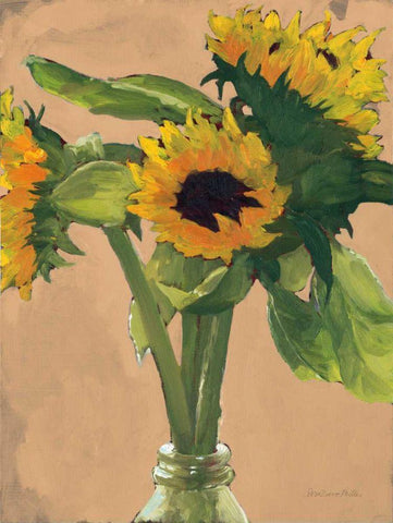 Sunny Black Ornate Wood Framed Art Print with Double Matting by Miller, Sara Zieve