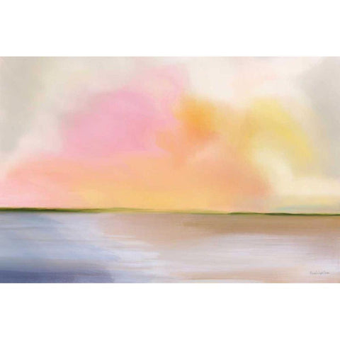 Cotton Candy Beach Gold Ornate Wood Framed Art Print with Double Matting by Charro, Mercedes Lopez